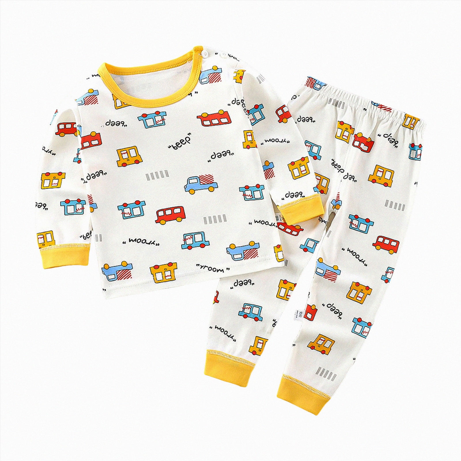 Nwiuh Boys Camo Clothes 2 Piece Graphic Printed Sweatshirt and Pants Outfit Fall Winter Clothing Set (White 18-24 Months)