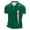 Green, variant on Men's Mexican Short Sleeve Polo Shirt Comfortable Breathable Casual Knit Top,White,S