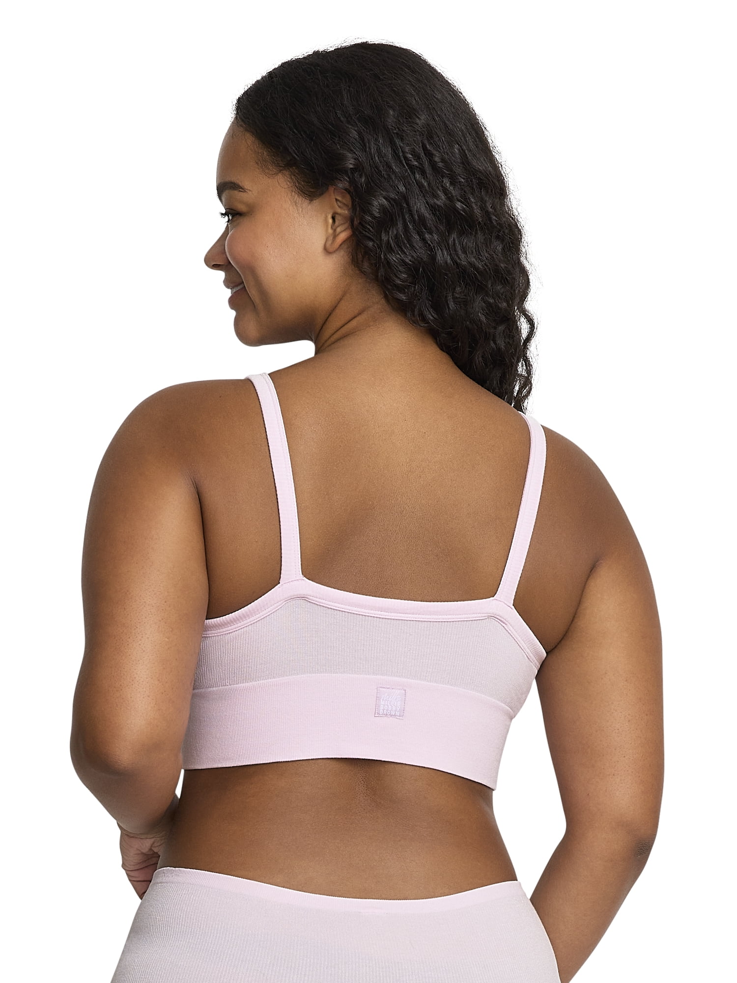 Mills by Millie Bobby Brown Women's Softie Ribbed V-Neck Bralette, Sizes XS-XXXL