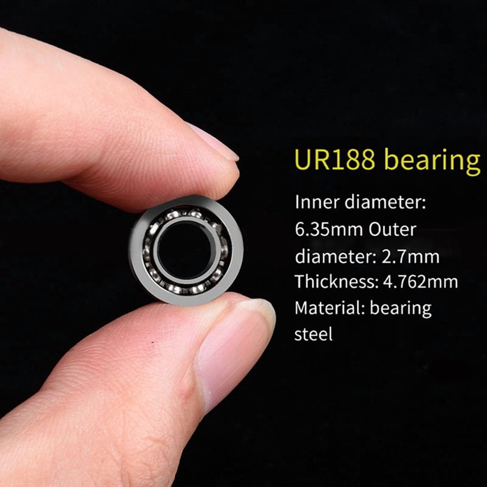 80 Pcs Steel R188 KK Bearing Speed Responsive High Carbon  Steel Bearings R188 U Groove for Yoyos Models