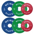 thumbnail image 2 of Kojooin 2 Inch Rubber Coated Strength Training & Barbell Lifting Bumper Plates for Gym, Home, 2 of 9