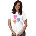 thumbnail image 5 of Funny Valentine's Conversation Hearts Women's Graphic T Shirt Tees Brisco Brands X, 5 of 5