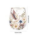 thumbnail image 3 of Linnome Whiskey Tumbler Hand Blown Lead Free Crystal Glass Gold Rim Heavy Base Old Fashioned Bar Cup Gift Box for Men Bar Home Drink Use, 3 of 7