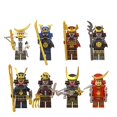 thumbnail image 1 of 8 Pcs Blocs de Construction Minifigurine Figurine Japanese Samurai Wm6090, 1 of 5
