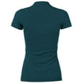 thumbnail image 3 of Ma Croix Womens Polo Shirt Short Sleeve Slim Fit Uniform Workwear Activewear Sportswear, 3 of 4