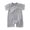 Gray, variant on Unisex Baby Girl Romper Soft Ribbed Cozy Button down Short Jumpsuit Summer Infant Newborn Boy Clothes for 0-12 Months