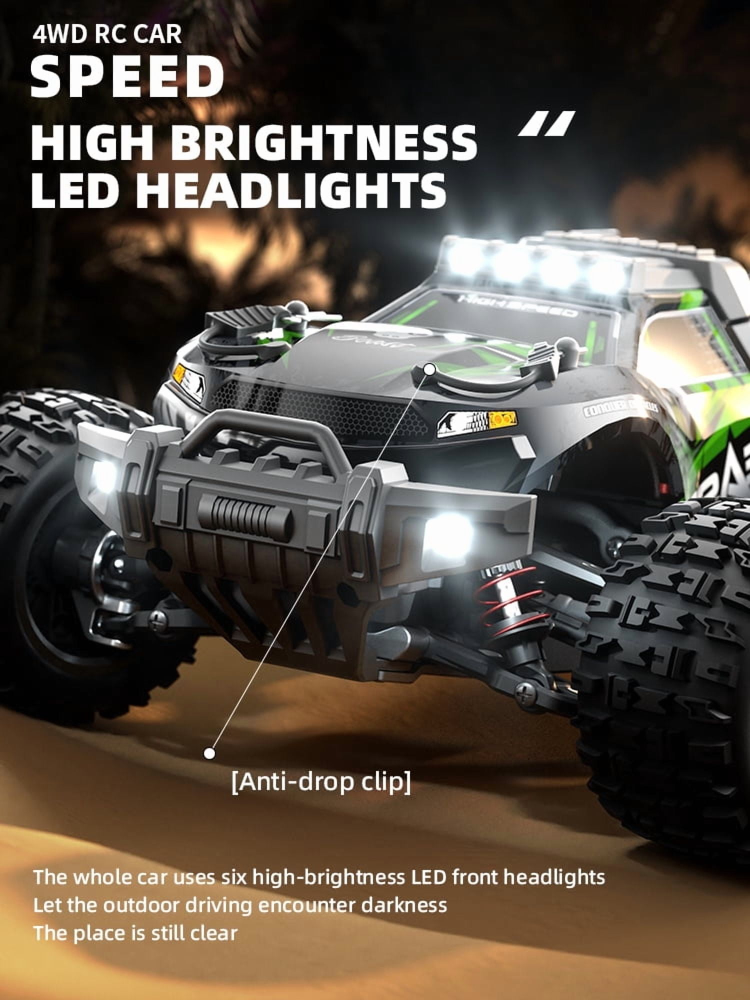 ZLL BEAST SG118 Pro Remote Control Car - 1:16 High Speed Fast RC Cars, 2.4G Remote Control Racing Toys For Kids Sport High Speed RC Car 4x4 35KM/H