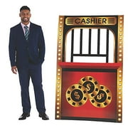 CASINO CASHIER CARDBOARD STANDUP - Party Decor - 1 Piece