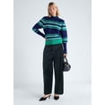 thumbnail image 2 of Free Assembly Women's Fair Isle Sweater with Puff Sleeves, Midweight, Sizes XS-XXL, 2 of 5
