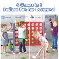 thumbnail image 6 of XJD Jumbo 4-to-Score Giant Game Set 4-in-a-Row Connect Game for Adults Kids Family Fun Height Adjustable w/ Golf Set, Blue, 6 of 9