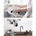 thumbnail image 5 of Black Grey Kitchen Dish Towels for Drying Dishes Set of 2, Abstract Geometric Color Block Oil Painting Waffle Weave Microfiber Hand Tea Bathroom Towels Quick Dry & Absorbent Towel 12x12, 5 of 7