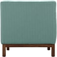 thumbnail image 3 of Armchair Accent Chair, Light Blue, Fabric, Mid Century Living Lounge Cafe Lobby Hospitality Restaurant, Modern Contemporary HB32724, 3 of 5