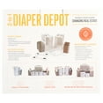 thumbnail image 2 of Prince Lionheart 2-in-1 Diaper Depot - White, 2 of 7