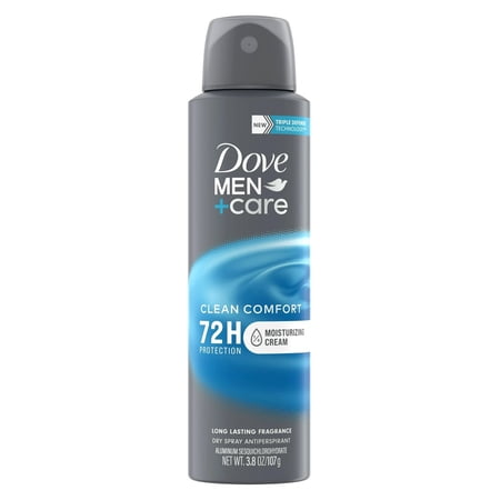 Dove Deodorant 3.8 Ounce Dry Spray Men+Care Clean Comfort 72Hr (Pack of 3)