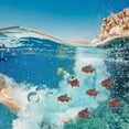 thumbnail image 5 of 1/4pcs Boys Lifelike Grey Landscape 2.55*1.57*0.98 Inch Fish Tank Miniature Fish Figures Piranha Figurines Fake Piranha Model Small Piranha Figures 1PCS, 5 of 8