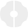thumbnail image 4 of 16"OD x 4"ID x 5 1/2"C x 1"P Percival Architectural Grade PVC Contemporary Ceiling Medallion, Two Piece, 4 of 11