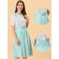 thumbnail image 2 of INSPIRE CHIC Vestido General De Cintura Elástica Con Tirantes Y Tirantes Para Mujer Verde claro XL, 2 of 5