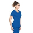 thumbnail image 4 of Healing Hands Scrubs for Women Mock Wrap Neck Top 2 Pocket Purple Label Women's Scrub Top 2172 Jordan Royal XL, 4 of 6