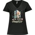 thumbnail image 3 of Inktastic One More Chapter Book Lover Reading Women's Plus Size V-Neck T-Shirt, 3 of 5
