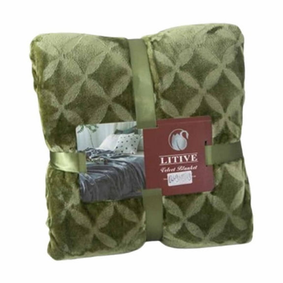 Qholemyo Soft Milk Velvet Faray Velvet Throw Blanket Shawl Blanket for Luncheon Sofa Cover Blanket Warm Bed Sheet