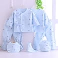 thumbnail image 3 of 7 unids / set de trajes de cuerpo para bebés én nacidos, niñas y , conjunto de ropa de dibujos animados de suave, ropa de o Azul Baoblaze Ropa infantil casual, 3 of 8