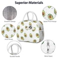 thumbnail image 4 of Lunch Bag Lunch Box for Women Reusable Insulated Lunch Bags,Water-Resistant Avocado Pattern Cooler Lunch Tote Bag, Large Capacity for Work Travel Picnic, 4 of 6