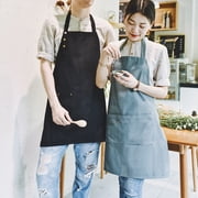 MORNITE Art Aprons for Painting Pottery Ceramics, Mens Women Kitchen Cooking Aprons Waterproof Green