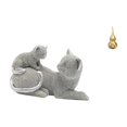 thumbnail image 1 of Estatua de gato, figura de escritorio, escultura de tortuga marina, adorno de calabaza de latón, material de resina, adecuado para regalar, decoración, 1 of 8