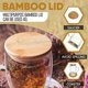 thumbnail image 2 of Double Walled Glass Coffee Mugs Unique Insulated Coffee Mugs With Handle And Bamboo Lid , Clear Glass Cups For Coffee Tea Latte Cappuccino Espresso, 2 of 4
