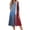 Light Blue, variant on Womens Maxi Dress American Flag Floral A-Line Dress Vintage Independence Day 4th July Summer Dresses Elegant Classy Party Apparel Red 2XL