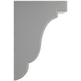 thumbnail image 2 of 3 1/2"W x 5"D x 7 1/2"H Bedford Wood Vintage Decor Bracket, Pebble Grey, 2 of 6