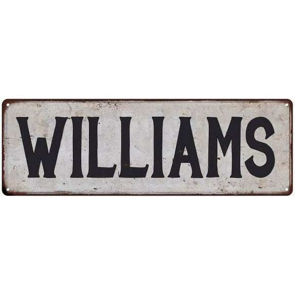 WILLIAMS Vintage Look Rustic Chic Metal Sign 6x18 106180036829