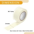 thumbnail image 4 of Cinta de pintor universal Unique Bargains - Cinta de enmascarar para pintura de automóviles DIY sin residuos - Papel crepé blanco - 2 pulgadas x 60.1 yardas, 4 of 7