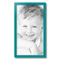 thumbnail image 2 of ArtToFrames 12" x 22" Aqua Picture Frame, 12x22 inch Green Wood Poster Frame (WOM-4428), 2 of 8