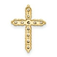 thumbnail image 3 of 14k 1/2 carat Lab Grown Diamond VS/SI+ G+ Complete Cross Chain Slide Pendant, 3 of 4