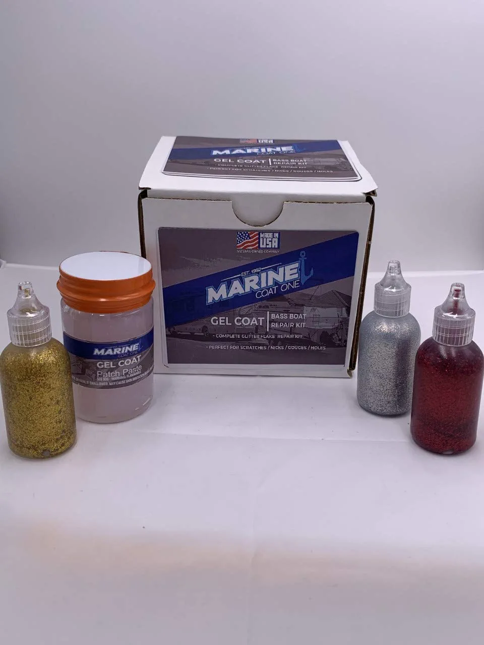 Marine Coat One Complete Premium Bass Boat Gel Coat, Marine Repair Kit