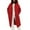 Red#2, variant on Titcea Long Winter Coats for Women Hooded Solid Color Buttons Thickened Coats with Pockets Warm Comfort Jackets