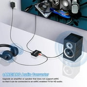 HDMI eARC ARC Audio Converter,24bit/192KHz Audio Sampling Rate,ARC Audio Return, HD 5.1 and HD 7.1 Channels,RCA 3.5mm Audio Converter,Supports eARC & ARC inputs