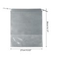 thumbnail image 4 of Unique Bargains 10 Pcs  Dustproof Shoe Dust Bag Shoes Storage Bag Travel Drawstring Storage Bag Gray, 4 of 5