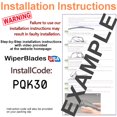 thumbnail image 3 of 2025 Kia Carnival Wiper Blades (Set of 3) w/Rear Wiper, 3 of 3
