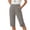 Gray, variant on Women's Cotton Capris Lightweight Quick Dry Casual Pocket Breathable Summer Hiking Outdoor Athletic Cropped Pants