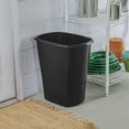 thumbnail image 3 of Sterilite Large Kitchen Trash Can, 10 Gallon Plastic Garbage Bin with No Lid, Black, 3 of 8