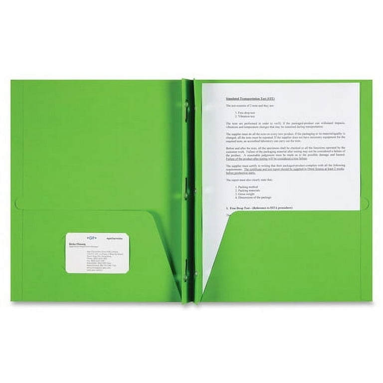 Sparco Letter Pocket Folder - 8 1/2 Sparco Letter Pocket Folder - 8 1/2