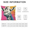 thumbnail image 5 of GOSMITH  Giraffe Pillow Covers Giraffe Decor Throw Pillow Cases, Just a Girl Who Loves Giraffes Pillows Decorative Throw Pillows Cover, Giraffe Gifts for Women Kids Girls Sister, 5 of 5