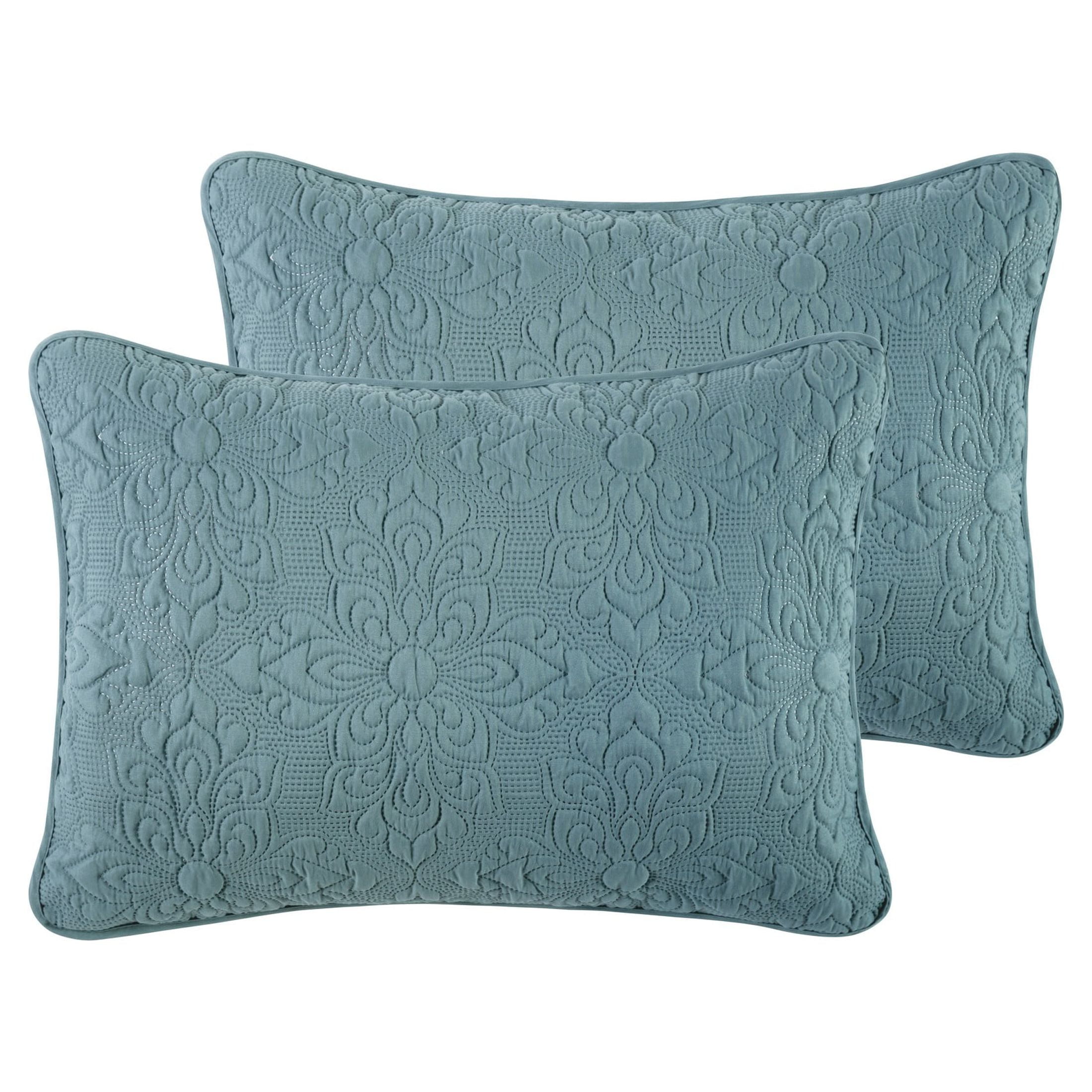 VCNY Home Caroline 2-Piece Sage Floral Quilt Set, Twin, Adult, Unisex