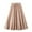 Pink, variant on WREESH Womens 2025 Spring Summer Midi Skirt Solid Cotton Linen Dress Fashion A-Line Flared Skirt High Waist Long Skirt Black