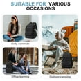 thumbnail image 5 of Simple Backpack for School Teenagers Aesthetic Backpack, Black Backpack for Women School Backpack for College Men Bookbags for Teens, Lightweight Book Bags Waterproof Casual Daypack School Bag, 5 of 9