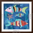 thumbnail image 3 of Art.com Boho Reef Fish I Art Print by Wild Apple Portfolio, Brown Frame Wall Art, 38" x 38", 3 of 4