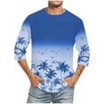 thumbnail image 1 of Tops para hombre, blusas y camisas de cuello redondo y manga corta para hombre, blusas casuales de moda con cuello redondo y manga corta, blusas para hombre, blusas de poliéster para hombre, 1 of 4