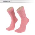 thumbnail image 3 of Calcetines de ciclismo Unique Bargains, antideslizantes, absorbentes de sudor, anti-fricción, rosa, tamaño L, 1 par con puntos reflectantes., 3 of 6